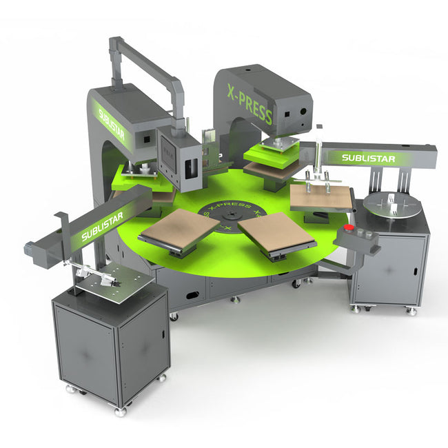 NextGen Smart DTF Heat Press Carousel Machine (X-PRESS V5.0) Hover Image
